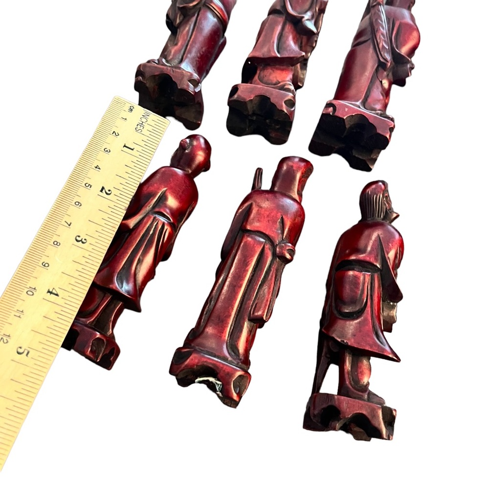 Hand Crafted Red Figurine Set - Picture 14 of 14